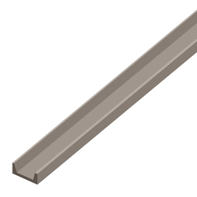 วัสดุตกแต่ง เอสซีจี รุ่น ซี-ชาแนล หน้ากว้าง 15 ซม. ขนาด 15x300x1.2 ซม. ปีกสูง 5 ซม. สีซีเมนต์