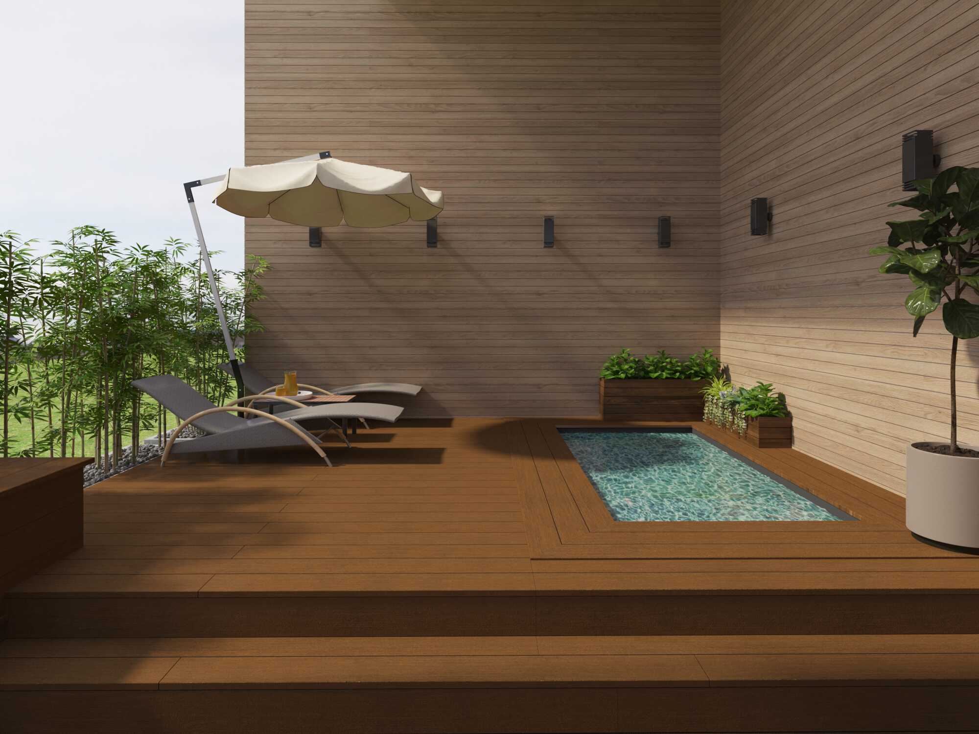 พื้นตกแต่ง เอสซีจี  รุ่น ที-คลิปชิลด์ ขนาด 20x300x2.5 ซม. สีวอร์มเกรย์